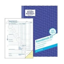 AVERY Zweckform Formularbuch "Kassenbericht", A5 2x50 Blatt