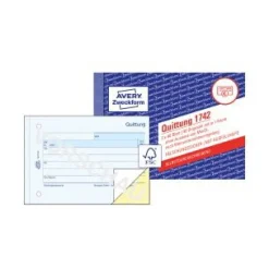 AVERY Zweckform Formularbuch "Quittung" ohne MwSt., SD