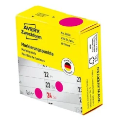 AVERY Zweckform Klebepunkte 3854 magenta Ø 19,0 mm