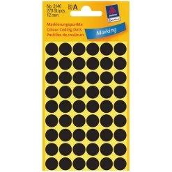 AVERY Zweckform Klebepunkte 3140 schwarz Ø 12,0 mm