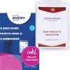AVERY Zweckform Namensschilder XL mit Textilband 10,5 x 14,8 cm, 13 Blatt
