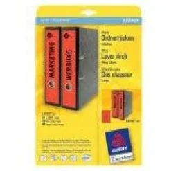 AVERY Zweckform 60 Ordneretiketten L4752-20 rot