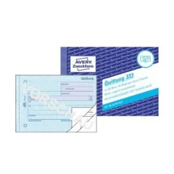 AVERY Zweckform Quittung, MwSt. separat ausgewiesen Formularbuch 333