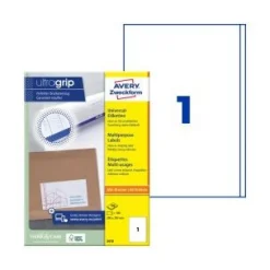AVERY Zweckform Universal-Etiketten, 200 x 297 mm, weiß 100