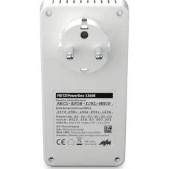 AVM FRITZ!Powerline 1260 WLAN Set 1200 MBit/s 1x LAN 10/100/1000 / WLAN 866 MBit/s weiss