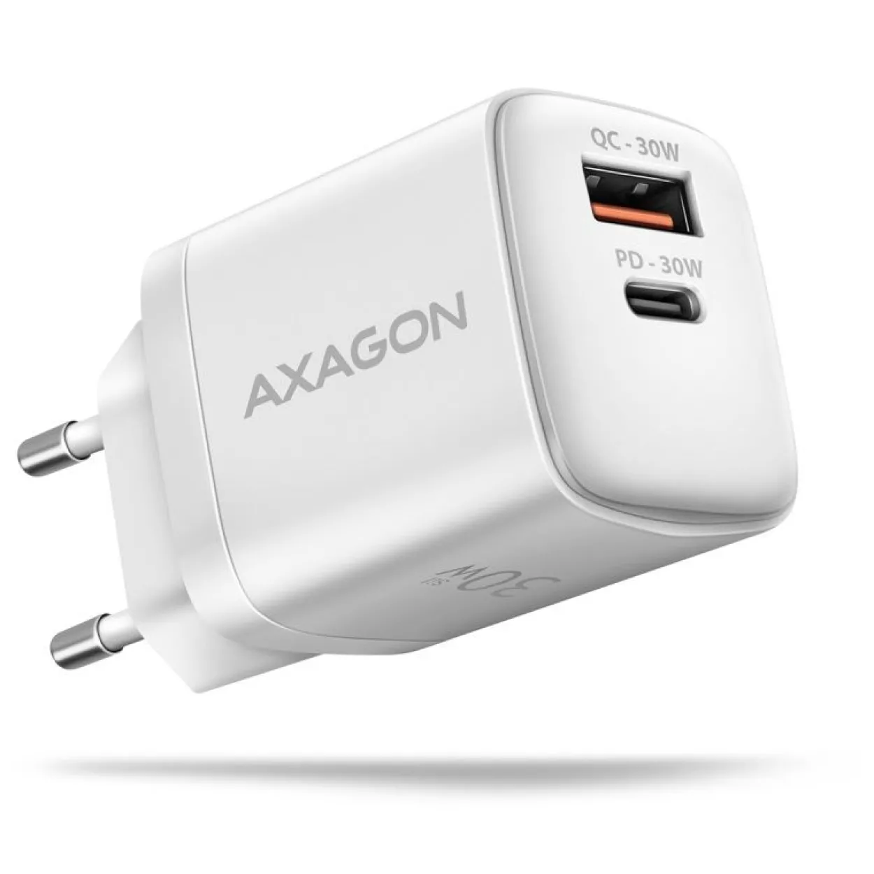 AXAGON ACU-PQ30W Ladegerät QC3.0,4.0/AFC/FCP/PPS/Apple + PD USB-C, 30W - weiß