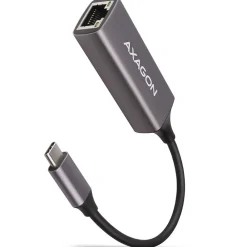 AXAGON ADE-TRC Gigabit Ethernet 10/100/1000 Adapter - USB 3.1 Typ C, Titangrau