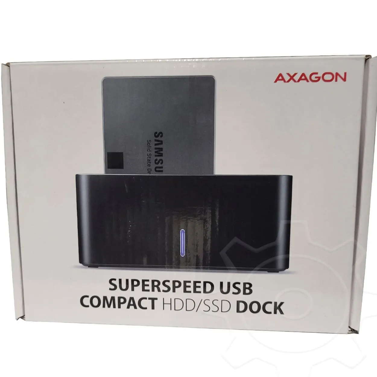 AXAGON ADSA-ST Dockingstation, USB 3.0, 1x 2,5"/3,5" SSD/HDD, SATA 6 - schwarz