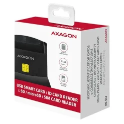 AXAGON CRE-SM2 USB Smart Card und SD/microSD/SIM Card Reader - USB 2.0