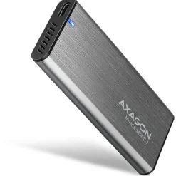 AXAGON EEM2-SG2 RAW BOX externes Gehäuse für M.2 SSDs USB-C 3.2 Gen 2 - silber