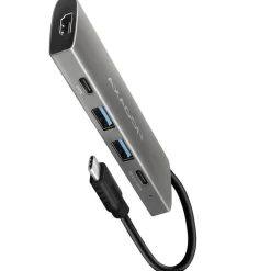 AXAGON HMC-5G21 USB-HUB 2x USB-A + 2x USB-C + HDMI 4K/30Hz, USB-C 3.1 - 13cm