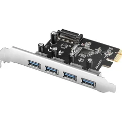 AXAGON PCEU-430RS Erweiterungskarte, PCIe 4.0 x1, 4x USB 3.0 - schwarz