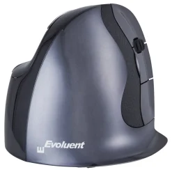 BakkerElkhuizen Evoluent D Vertikale Maus Large 2.4 GHz und USB grau/schwarz (kabellos)