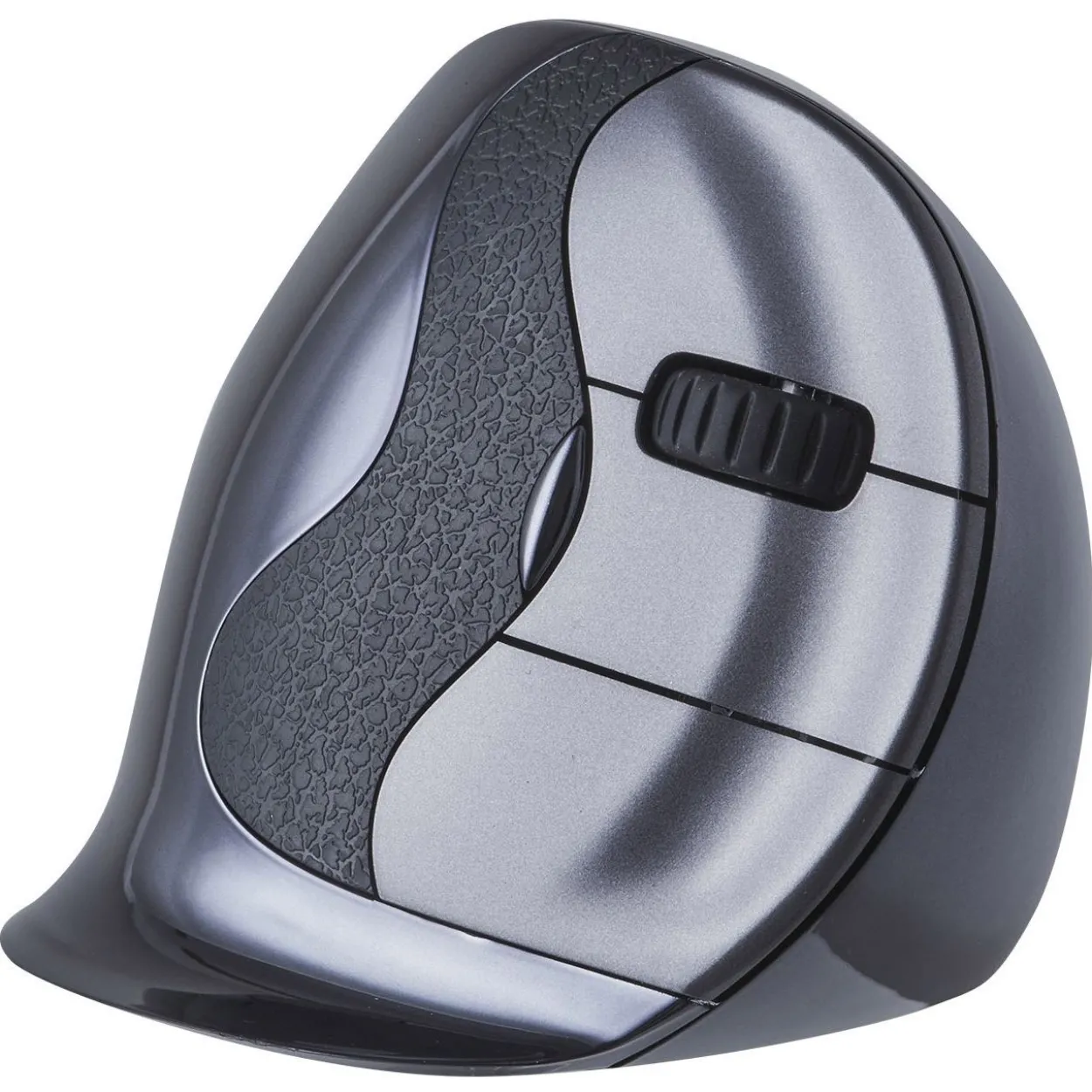 BakkerElkhuizen Evoluent D Vertikale Maus Large 2.4 GHz und USB grau/schwarz (kabellos)