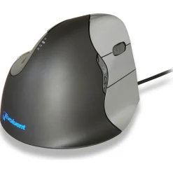 BakkerElkhuizen VerticalMouse 4 Rechts USB anthrazit/silber (kabelgebunden)