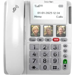 Beafon ML10 LTE, 4G Tisch- Mobiltelefon mit SOS Sender, weiß