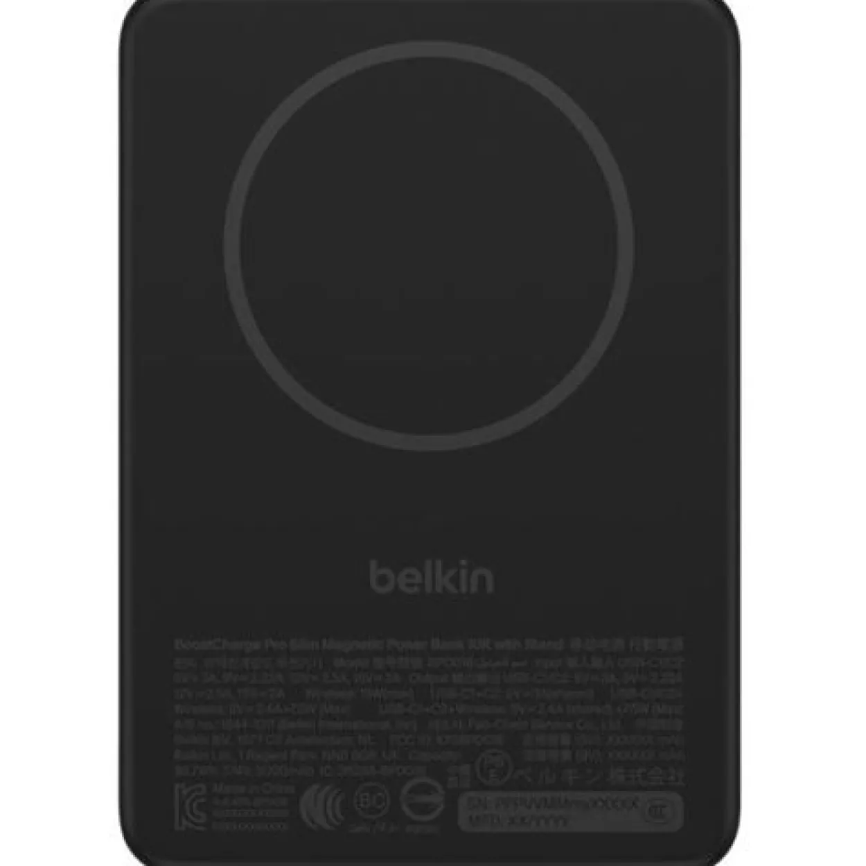 BELKIN BOOSTCHARGE SLIM MAGNETISCHE PO 10000MAH QI2 15 W SCHWARZ