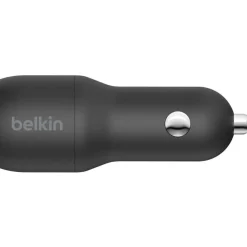 Belkin Dual USB-A Kfz-Ladegerät incl. USB-C Kabel 1m 24W black