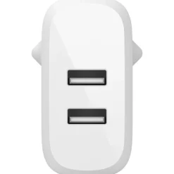 Belkin Dual USB-A Ladegerät, 24W, weiß