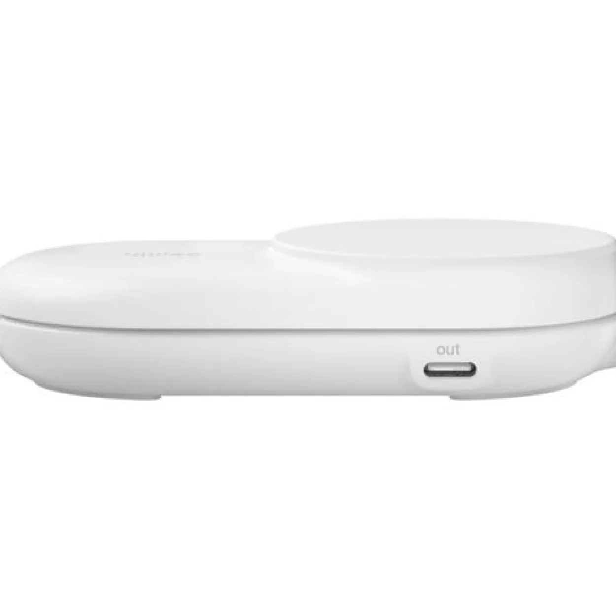 Belkin ULTRACHARGE 25 WATT QI2 MAGNETIC 2-IN-1 LADESTATION KLAPPBAR RUND WEISS