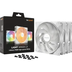be quiet! Light Wings LX PWM High-Speed 120x120x25mm 2100 U/min 30.9 dB(A) schwarz/weiß