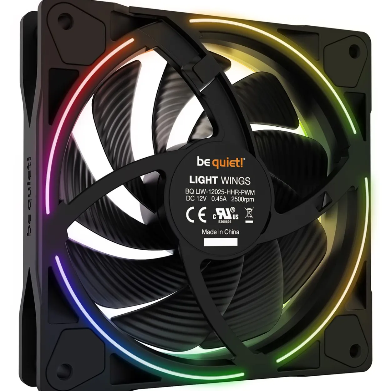 be quiet! Light Wings PWM 120x120x25mm 2500 U/min 31 dB(A) schwarz