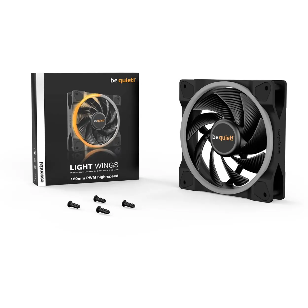 be quiet! Light Wings PWM 120x120x25mm 2500 U/min 31 dB(A) schwarz