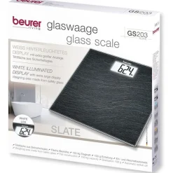 beurer Personenwaage GS 203 Slate schwarz für max. 150,0 kg