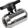 Bitspower Absperrhahn 90 Grad drehbar 2x Gewinde G1/4" silber glänzend