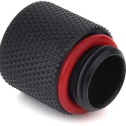 BitsPower Adapter G1/4 Zoll AG auf G1/4 Zoll IG - 15mm, carbon schwarz