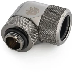 BitsPower Advanced Multi-Link Adapter Anschluss 90 Grad G1/4 Zoll AG auf 16mm AD Hardtube - drehbar, schwarz