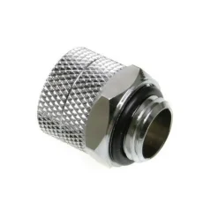 BitsPower Anschluss gerade G1/4 Zoll AG auf 10/8mm - II, silber glänzend