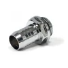 BitsPower Anschluss gerade G1/4 Zoll AG auf 10mm ID - silber glänzend