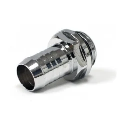 BitsPower Anschluss gerade G1/4 Zoll AG auf 10mm ID - silber glänzend