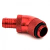 BitsPower Anschluss 45 Grad G1/4 Zoll AG auf 10mm ID - drehbar, rot