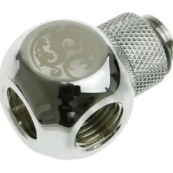 Bitspower TII Adapter 1/4 auf 3x IG 1/4 Zoll - drehbar, shiny silver