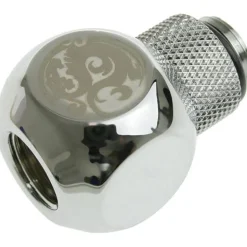 Bitspower TII Adapter 1/4 auf 3x IG 1/4 Zoll - drehbar, shiny silver
