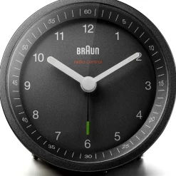 BRAUN Funkwecker BC 07 B-DCF schwarz Kunststoff, Ø 8,0 cm