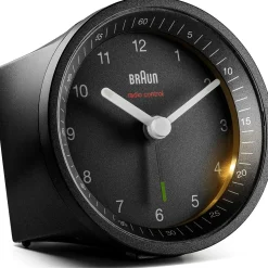 BRAUN Funkwecker BC 07 B-DCF schwarz Kunststoff, Ø 8,0 cm