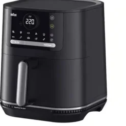 Braun 2-in-1 Heißluftfritteuse MultiFry 5, HF 5054I (schwarz, 2.000 Watt, Korb 6,0 Liter)