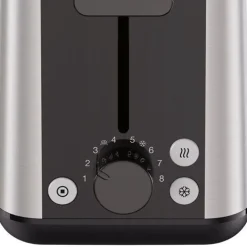 Braun Langschlitz-Toaster PurShine HT 1610 BK (edelstahl/schwarz, 1.030 Watt, für 2 Scheiben Toast)