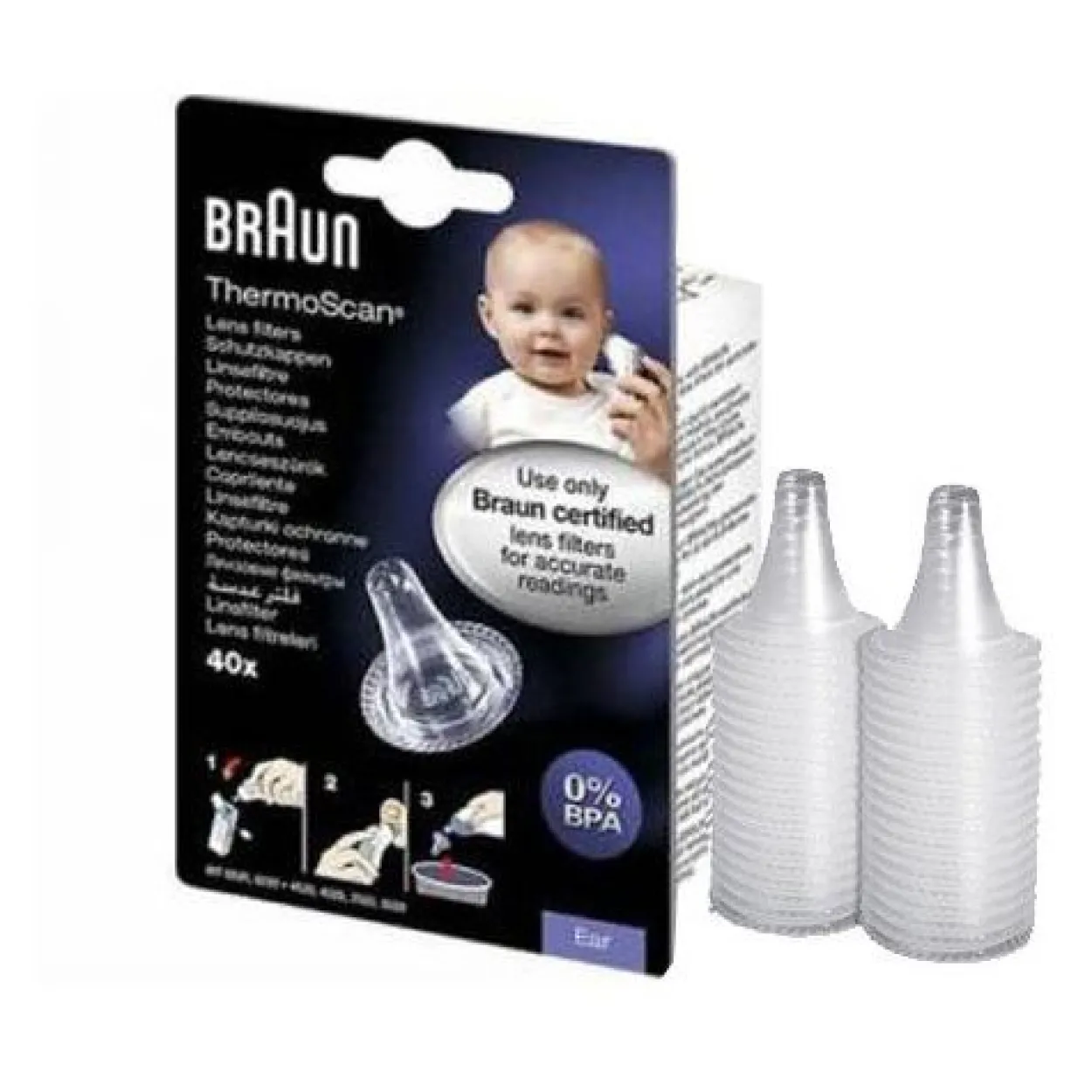 Braun LF 40 Schutzkappen