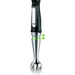 Braun MQ7035X Stabmixer, schwarz/edelstahl