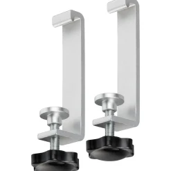 Brennenstuhl 2x Klemmhalter Steckdosenleiste Silber (1990500010)