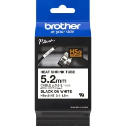 Brother HSe-211E - Schrumpfschlauch-Band - 1 Kassette(n) - Rolle (0,52 cm x 1,5 m)