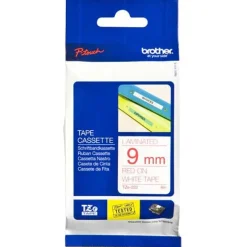 Brother Schriftbandkassette TZE222 9mm weiss-rot