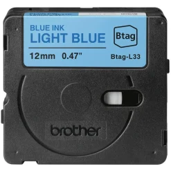Brother Schriftband 12mmx4m blau/hellblau BTAG-L33