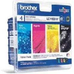 Brother Tinte LC1100HY Value Pack LC-1100HYVALBP schwarz, cyan, magenta, gelb