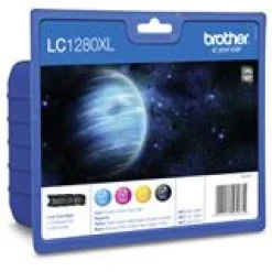 Brother Tinte LC-1280XLVALBP schwarz/cyan/magenta/gelb