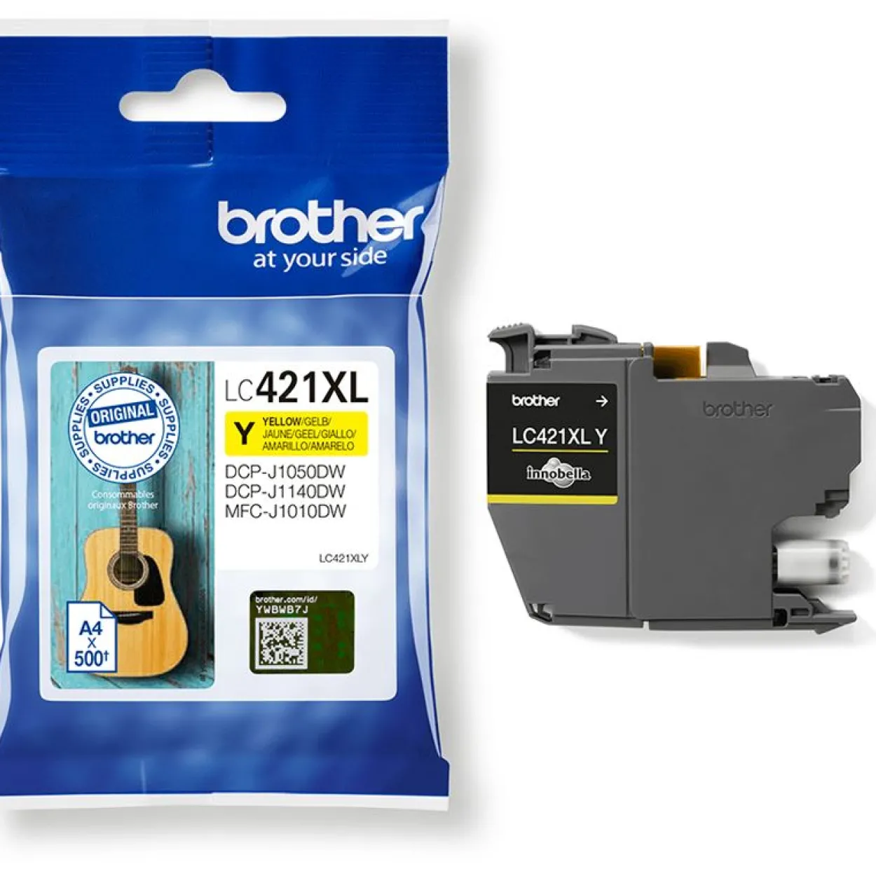 Brother Tintenpatrone LC-421XLY - Gelb